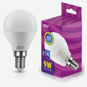 LED-Лампа шар REV 9-75W E14 Теплый свет