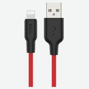USB кабель Hoco X21 Lightning 8-pin красный, 1 м