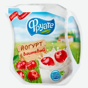 Йогурт питьевой «Фруате» с соком вишни 1,5%, 450 г
