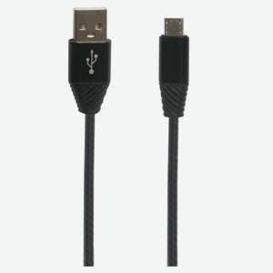 USB кабель  LP  Micro USB Кожаная оплетка 1м.