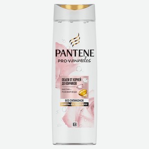 Шампунь для волос Pantene Pro-V Miracles Объем от корней до кончиков биотин розовая вода, 300 мл