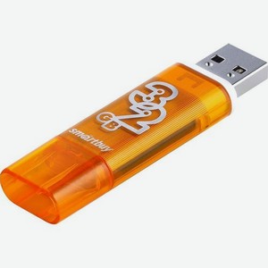 Флешка USB SMARTBUY Glossy 32ГБ, USB2.0, оранжевый [sb32gbgs-or]