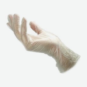 Перчатки неопудренные ALBENS одноразовые, размер: L, винил, 100шт, цвет прозрачный