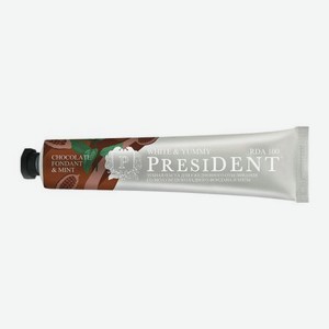 Зубная паста White&Yummy by President Шоколадный фондан с мятой 75 г