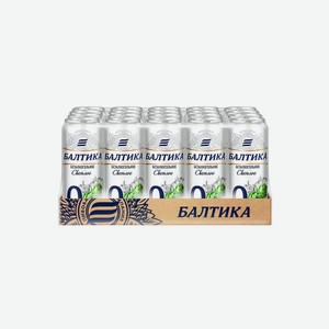 Пиво Балтика №0 безалкогольное, 0.45л x 24 шт Россия