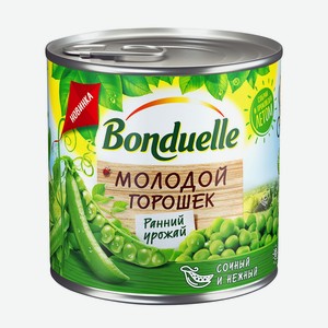 Горошек Bonduelle молодой зеленый, 425мл Россия