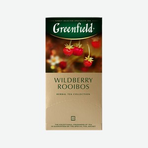 Чай Greenfield Wildberry rooibos, 1.5г x 25шт Россия
