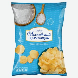 Чипсы картофельные «Московский картофель» с йодированной солью, 130 г
