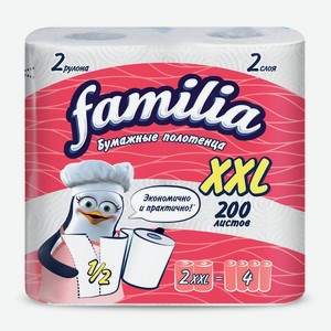 Полотенца бумажные Familia XXL 2сл 2шт