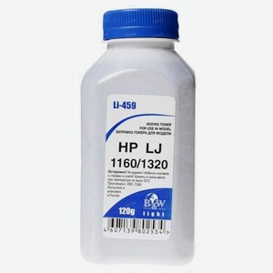Тонер Black&White LI-459 для HP (фл. 120г)