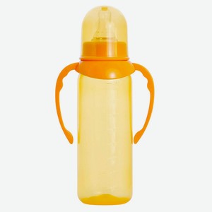 Бутылочка «Пома» с ручками с силиконовой соской с быстрым потоком с 6 мес., 250 мл