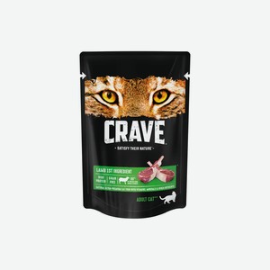 Корм для взрослых кошек Crave Ягненок консервированный 70 г