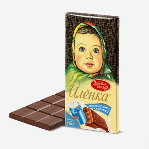 Шоколад Красный Октябрь Аленка много молока + кальций, 90г Россия