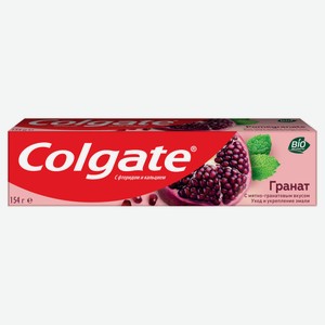 Зубная паста Colgate Гранат с натуральными ингредиентами для укрепления эмали зубов и защиты от кариеса, 100 мл