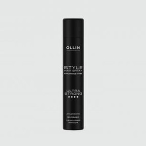 Лак для волос ультрасильной фиксации OLLIN PROFESSIONAL Style Fragrance-free 400 мл