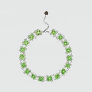 Колье BEADED BREAKFAST Clover Necklace Emerald 1 шт