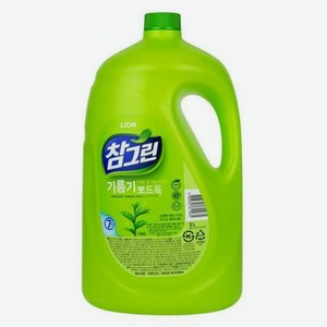 Средство для мытья посуды, овощей и фруктов LION Charmgreen 3.1kg bottle (зеленый чай)