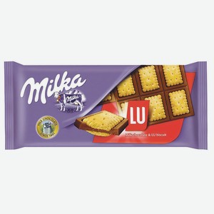 Шоколад молочный с печеньем Милка 87 г