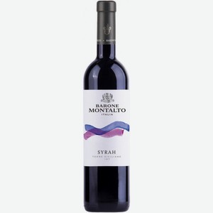 Вино BARONE MONTALTO Syrah красное полусухое, 0,75л