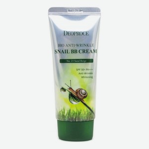 BB крем для лица с муцином улитки Bio Anti-Wrinkle Snail Cream SPF50+ PA+++ 60г: 23 Sand Beige