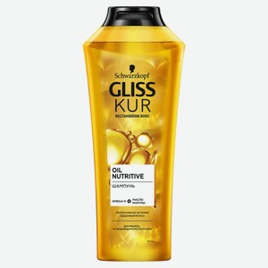 Шампунь для волос Gliss Kur Oil Nutritive для длинных и секущихся волос, 400 мл