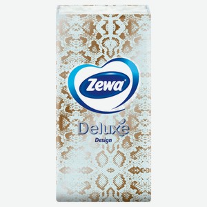 Платочки бумажные носовые Zewa Deluxe Design, 3 слоя, 1 шт