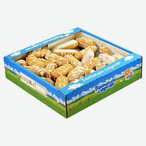 Печенье «Ванюшкины сладости» Заварушечка в белой глазури, 200 г