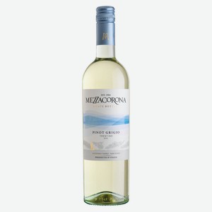 Вино Mezzacorona Pinot Grigio Trentino белое сухое Италия, 0,75 л