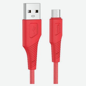 USB кабель Hoco X58 MicroUSB красный, 1 м
