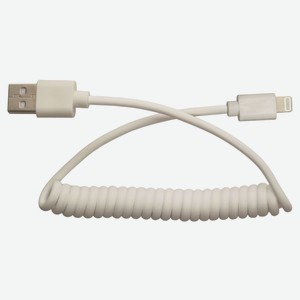 Кабель USB-Apple Lightning 8-pin Liberty Project Спираль белый, 1 м