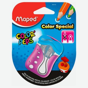 Точилка Maped Color Pep s с контейнером 2 отверстия