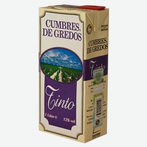 Вино Cumbres de Gredos столовое красное сухое Испания, 1 л