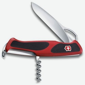Складной нож Victorinox RangerGrip 63, функций: 5, 130мм, красный / черный, коробка картонная [0.9523.mc]