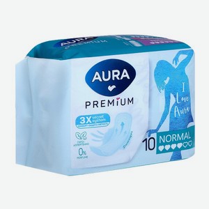 Прокладки гигиенические Aura Premium Normal 10шт