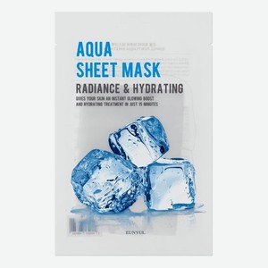 Тканевая маска для лица с гиалуроновой кислотой Purity Aqua Sheet Mask 22мл: Маска 1шт