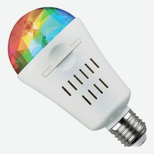 Лампа светодиодная REV Диско RGB E27 4 Вт груша зеркальная