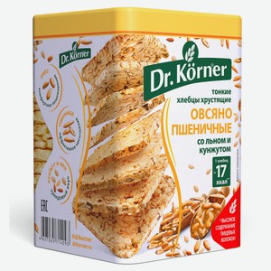 Хлебцы Dr. Korner тонкие овсяно-пшеничные со смесью семян, 100 г