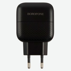 Сетевое зарядное устройство Borofone BA46A Premium USB+USB-C черное