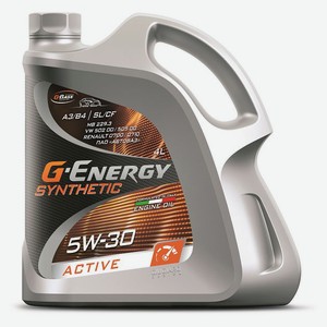 Масло моторное синтетическое G-Energy SyntheticActive 5W-30, 4 л