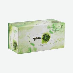 Салфетки бумажные Bellagio Green Tea для лица 2-слойные 210 шт