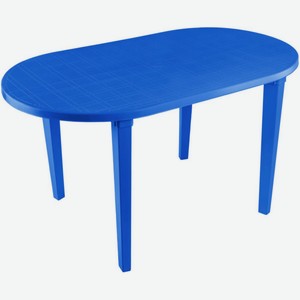 Стол овальный сборный Стандарт Пластик цвет: синий, 140×80×71 см