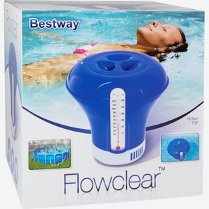 Дозатор химреагентов плавающий Bestway Flowclear с термометром , 18,5 см