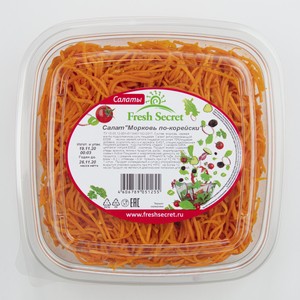 Салат Fresh Secret морковь по-корейски, 600г Россия