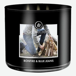 Ароматическая свеча Bonfire & Blue Jeans (Костер и синие джинсы): свеча 411г