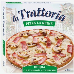 Пицца La Trattoria с ветчиной и грибами 335г