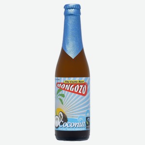 Пиво Mongozo Coconut с добавлением кокосового сока светлое нефильтрованное 3,6%, 330 мл