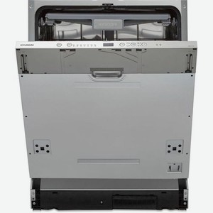 Встраиваемая посудомоечная машина Hyundai HBD 470, узкая, ширина 44.8см, полновстраиваемая, загрузка 10 комплектов