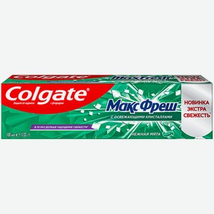 Паста зубная COLGATE®, Макс Фреш, Нежная мята, 100мл