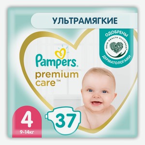 Подгузники Pampers Premium Care 4 размер, 37 шт
