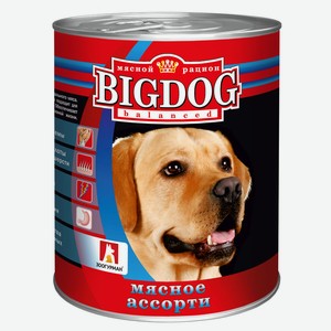 Консервы для собак «Зоогурман» Big Dog мясное ассорти, 850 г